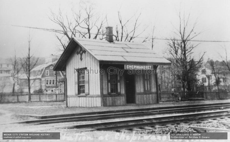 Postcard: Railroad Station at Chepiwanoxet, Rhode Island